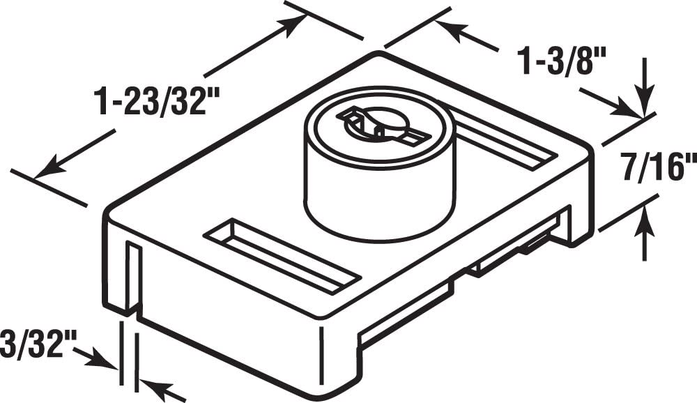 Keyed Sliding Window Lock-White 2