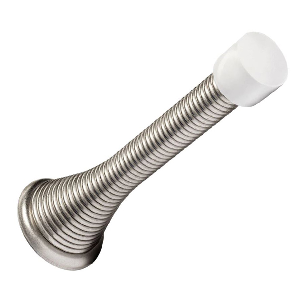 Spring Door Stop-Satin Nickel