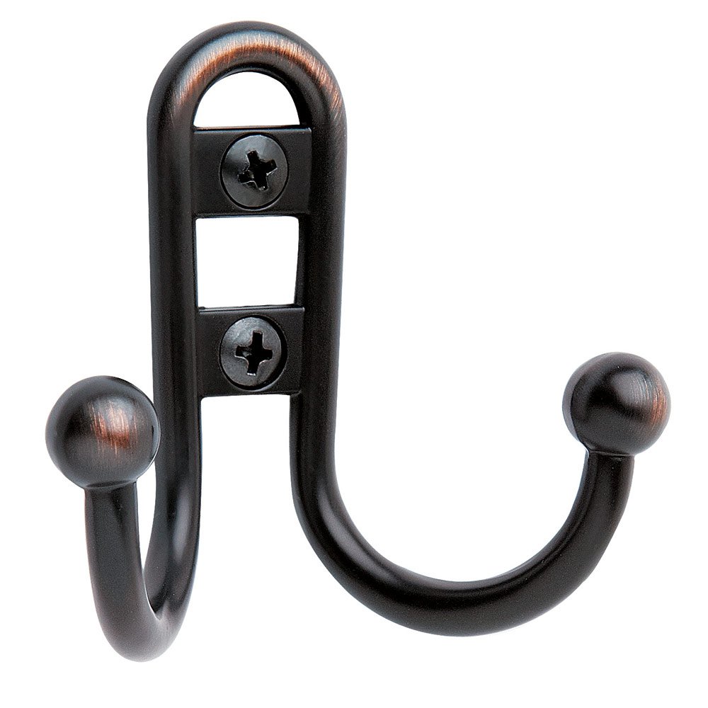 Double Prong Robe Hook-Oil Rubbed Bronze 1