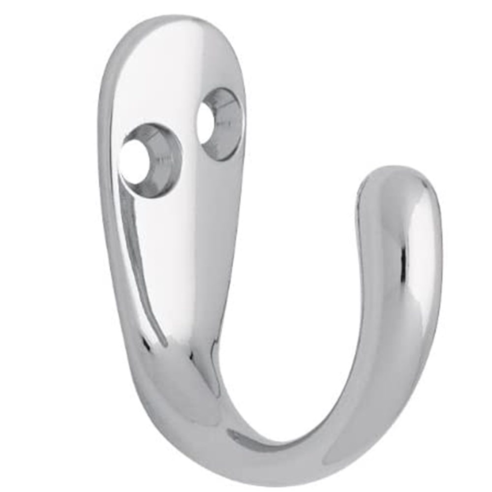 Single Prong Robe Hook-Chrome Plated 1