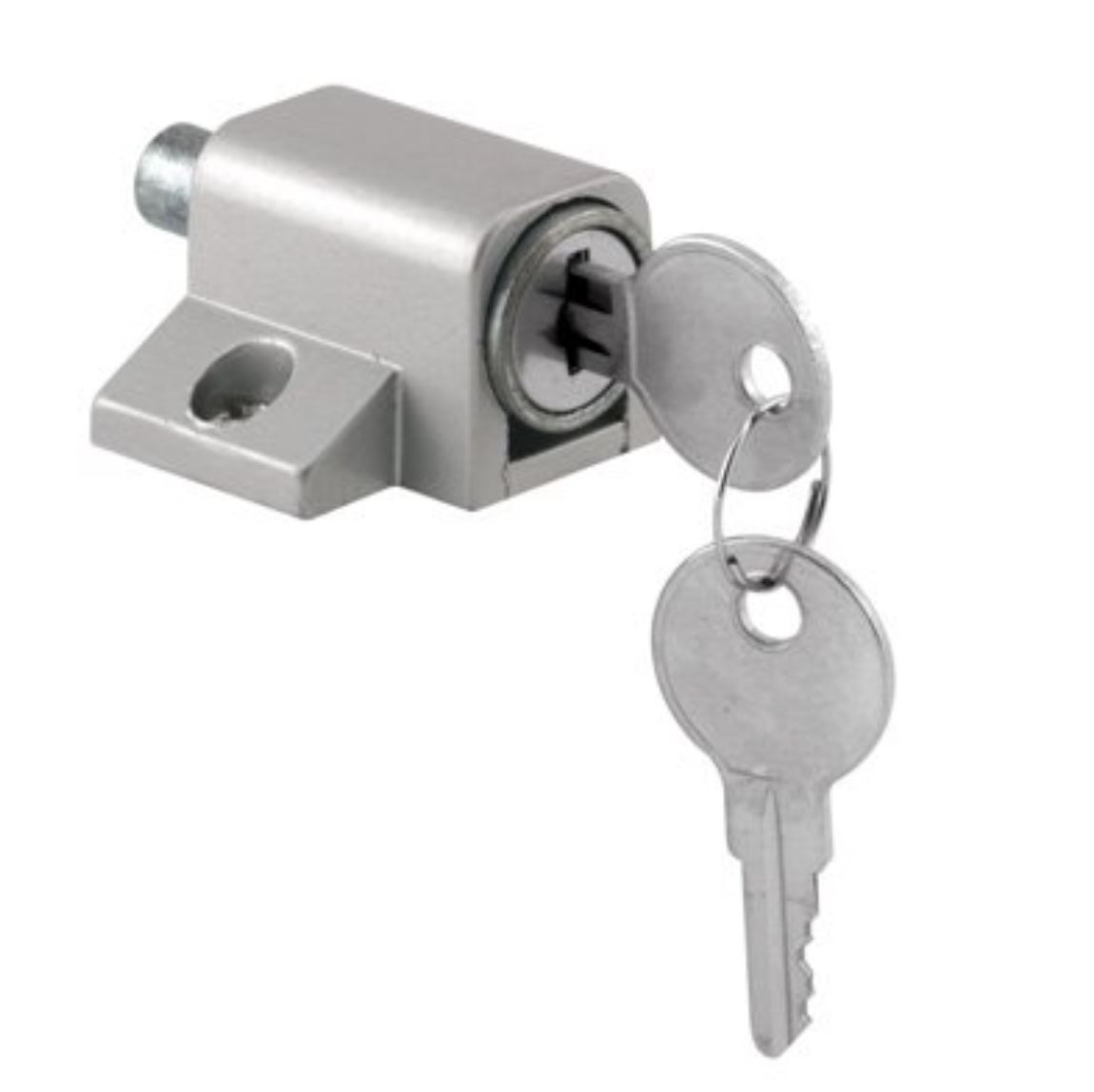 Keyed Patio Door Lock-Gray