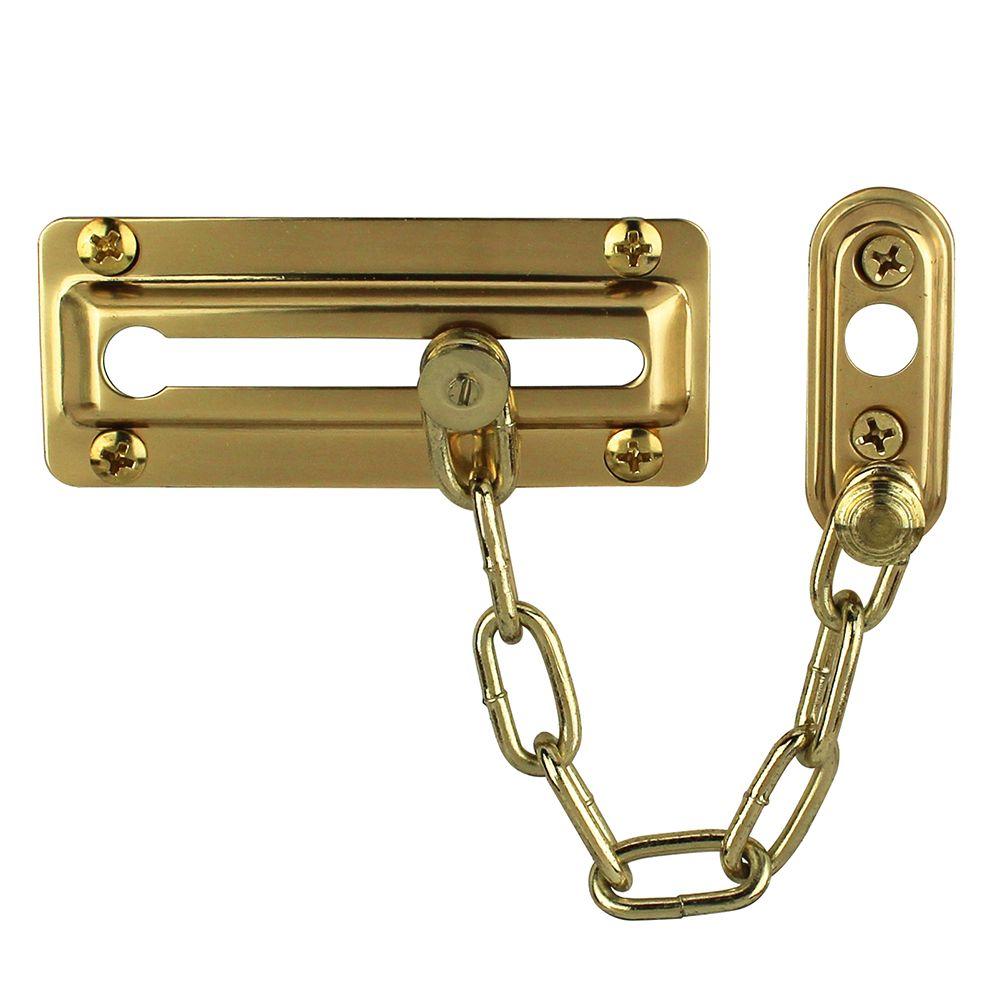 Chain Door Lock-Brass Plated 1