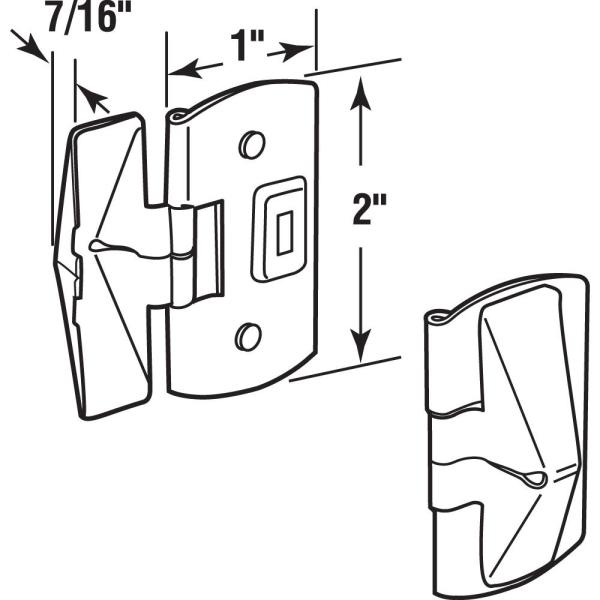 Wood Window Flip-Lock-Antique Brass 2